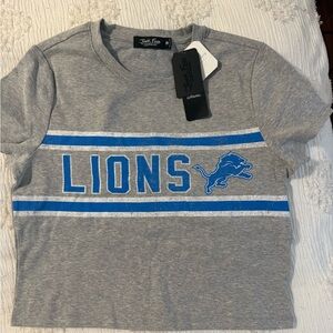Junk Food Clothing Womens Gray and Blue Lions Tee
